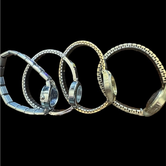 Vintage Quartz Gold and Silver Watches Set of 4 - Picture 2 of 3